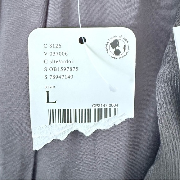 Free People Suit Shop Vest Gray with Shoulder Pads and Pockets Lined Size L - Picture 11 of 13